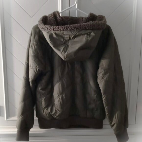 Prana Esla Hooded Half Zip Small Green Pullover Jacket - Picture 3 of 11